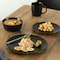 Quickway Imports 16 PC Dinnerware Dish Set for 4 Person - Mugs, Salad and Dinner Plates and Bowls Sets, Matte Black QI004501 - alternate 3